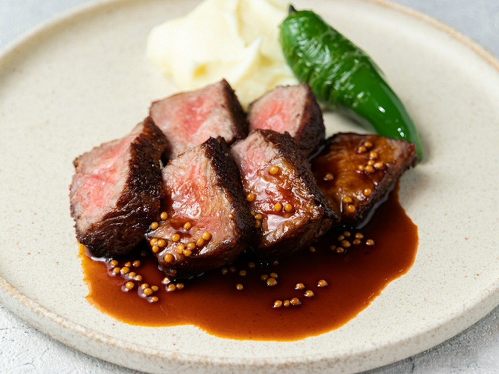 黒毛和牛のステーキ