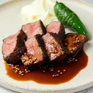 黒毛和牛のステーキ