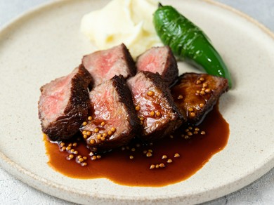 黒毛和牛のステーキ