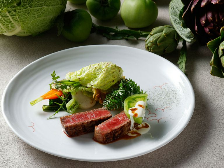 熊本産あか牛　季節野菜