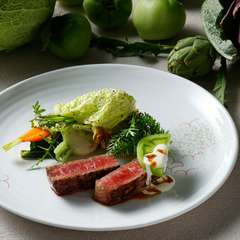 熊本産あか牛　季節野菜