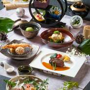 季節を映し出す日本料理を気軽に味わえる、富貴野定番の会席料理。親しい方々との様々なご会食やお祝い事にもおすすめな会席です。

