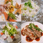 メインに京都ポークのグリエ、全6品の季節のコースです。