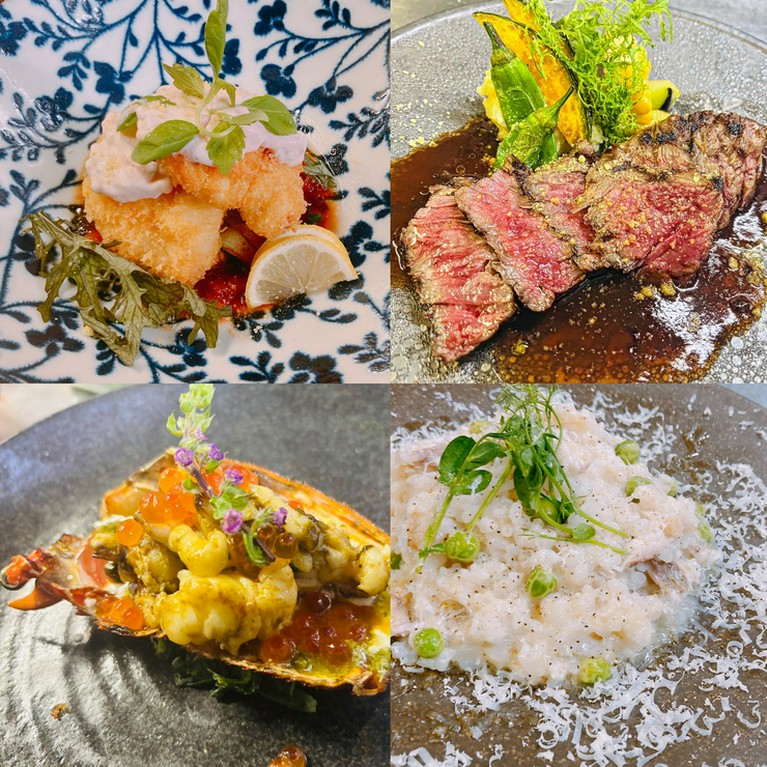 豪華に仕上げた季節の特別コースです。