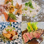 季節感あふれるコースです。

ワインやビールなど種類豊富な飲み放題付き！
