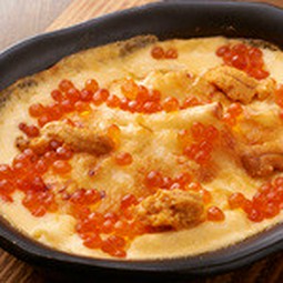 ウニとイクラのマカロニグラタン