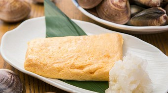 蛤スープたっぷり出汁巻き玉子