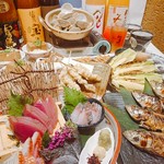 築地より毎日届く『もったいない食材』を使ったお得なコース。