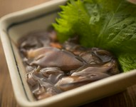 お酒のアテにオススメです。
スピードメニューなので、まずはホタルイカの沖漬けいかかですか。