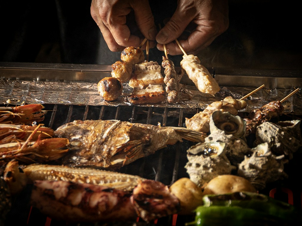 目の前で焼き、焼きたてをすぐ提供！