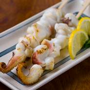 イカゲソの一本焼