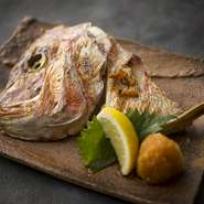 真鯛のかぶと焼