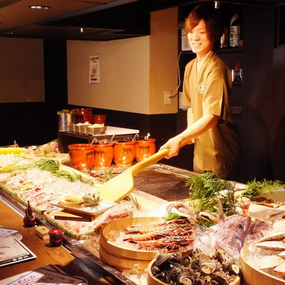 ライブ感抜群♪目の前で焼き上げる！