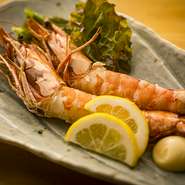 約２０㎝のぷりっぷり大海老をどうぞ！