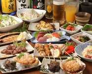 人気メニューが勢ぞろいのお得コース！飲み放題付でポッキリ価格なのも嬉しい♪
