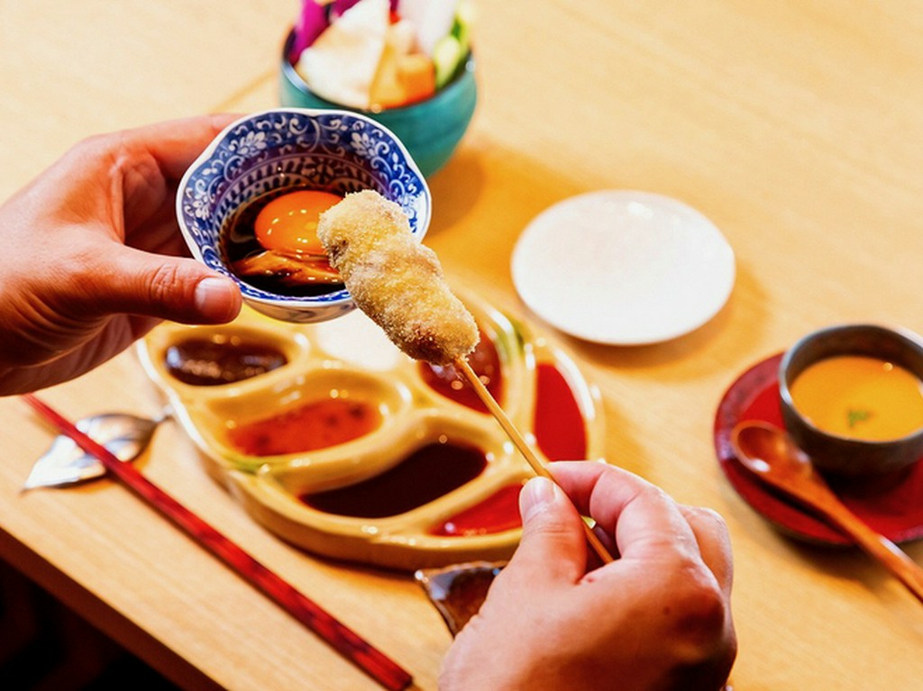 五感で四季が味わえる創作串揚げを思う存分、心ゆくまで愉しめる本日のおまかせコース(ストップ制)　