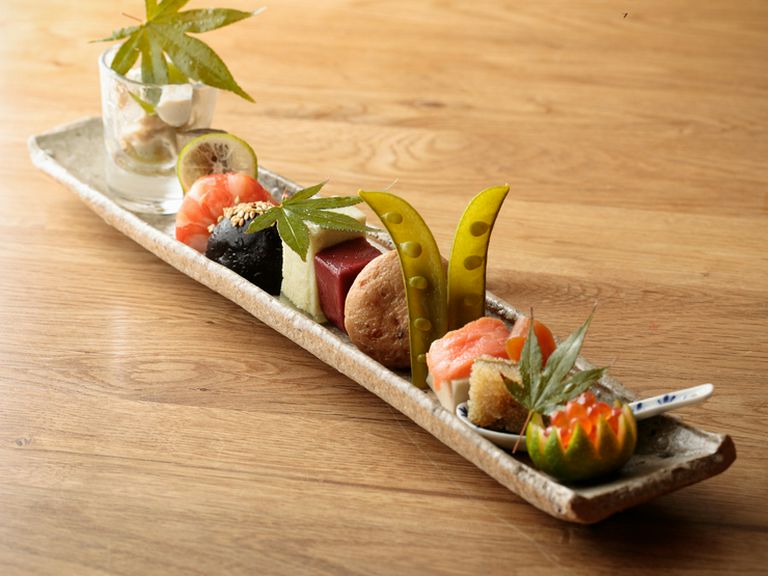 野菜を中心とした前菜/コース