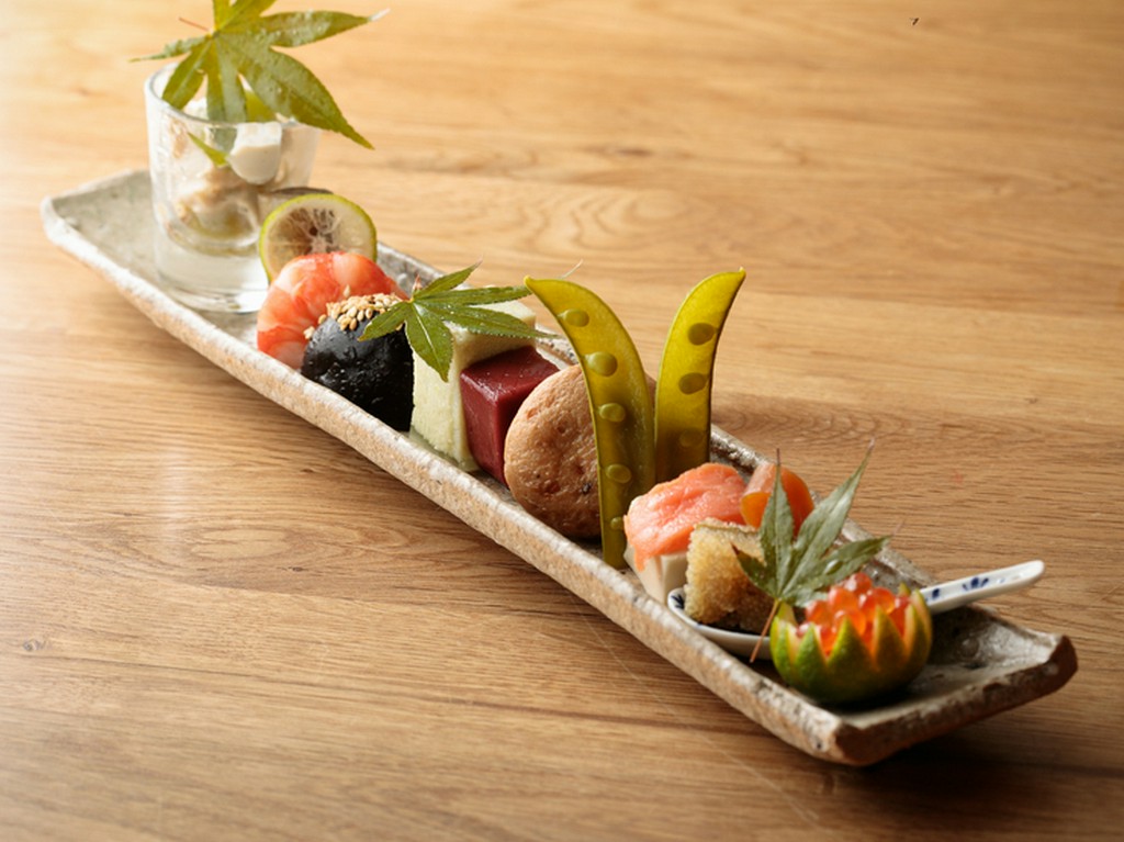 野菜を中心とした前菜／コース