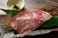 ・和牛サーロインの焼きしゃぶ～葱ポン酢～1100円
・A5黒毛和牛リブロースの焼きしゃぶ～卵黄だれ～1500円
