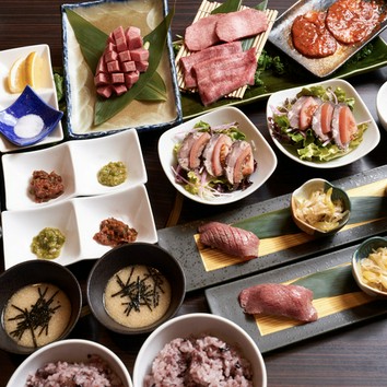 「牛タン味わいづくし」タンフルコース＆牛タン専用とろろと白米食べ放題