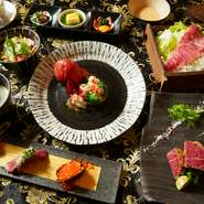 当店はご接待向けにお肉をメインとした料理長自慢の品々を楽しめる懐石コースをご用意致しました。匂いもつかずに安心です。