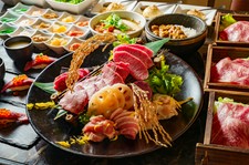 旬の食材と共に上質な赤身肉を堪能頂けます。旬の食材と共にワンランク上のコース構成となっております。