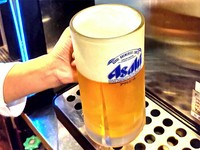 当店の生ビールは1リットルです!