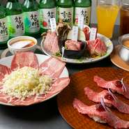 日によって楽しめるお肉が異なるコースも人気。京都産を中心に、「近江牛」など全国各地の上質な牛肉を堪能させててくれます。食後には『クリームブリュレ』が食せるのもポイントです。※写真はイメージです