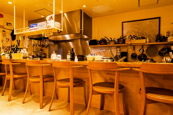 カウンター席がある