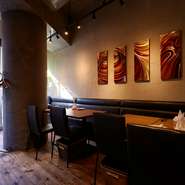 テーブル席です。