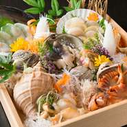 牡蠣やアワビ、ツブ貝に赤貝、ホッキ貝など、貝好きにはたまらない列島の旬魚介が集結。店主厳選の食材を新鮮そのものの状態で提供している同店だから、産地や時期によって繊細に変わる味わいの差にも気づけます。