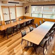 団体様用テーブル個室(個室料金+10%)です。10名様～最大40名様までご利用いただけます。