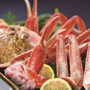 生け簀のかにを丸ごと一尾、お好みの調理法にてご用意いたします。

※写真はイメージです。入荷の状況によりご用意できない場合がございます。
※価格はすべて時価となります。詳しくはお問合せください。