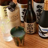 焼酎ボトルキープも承ります。