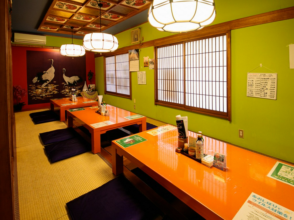 最大22名様まで集まることができる奥座敷をご用意