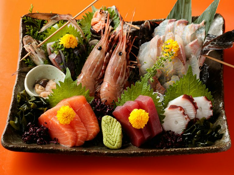 鮮度の良さはお墨付き。魚介の美味がダイレクトに伝わる『刺身盛り合わせ』