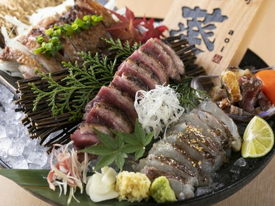 藁焼き三種合い盛り　一人前