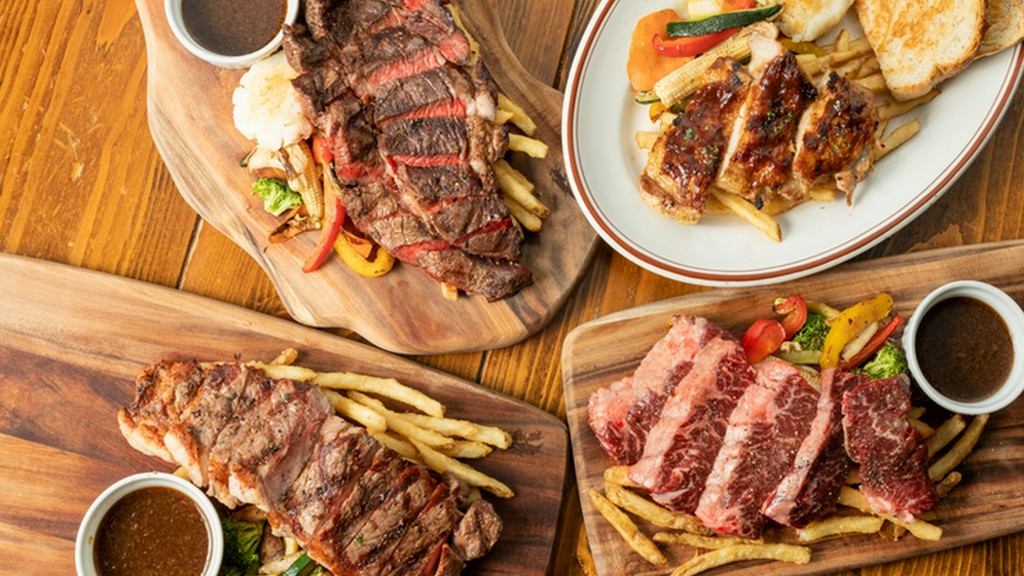 ジューシーな肉の旨みを堪能！『ステーキプレート』