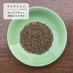 ディルに似たさわやかな香り、ほのかな甘みとほろ苦さをもつスパイス。
ドイツの代表的な料理の１つ『ザワークラウト』には欠かせません。
