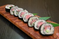 ネギトロ太巻き 3280円
穴子きゅうり巻き 1900円
中トロ巻き 1450円
トロたく巻き 1450円
ネギトロ巻き 980円
鉄火巻き 1150円
鰺の細巻き 1080円
涙巻き 760円
かんぴょう巻き 750円
かっぱ巻き 690円