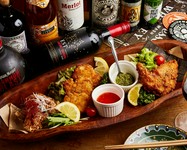 伝説の唐揚げ、チキンナゲット、フライドチキンに嬉しいポテト付き♪