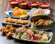 スタンダードな全8品で、お酒のアテにも、お食事を楽しむボリューム感も最適なオールマイティなコース。