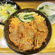 C.Wカルビ丼セット