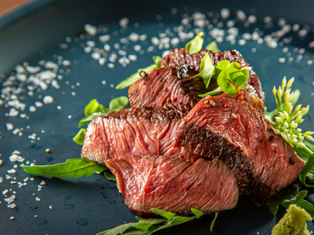 木下牧場の近江牛炭火焼（ハラミ）