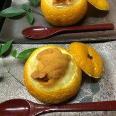 雲子の柚子釜蒸し