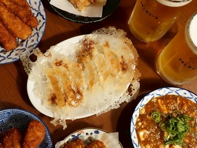 うさぎ屋名物　ニラにんにく餃子