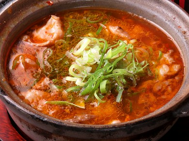 自慢の牛煮込み
