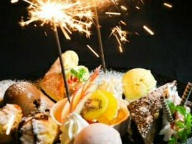 誕生日やお祝い事にピッタリのデザートプレートもございます！