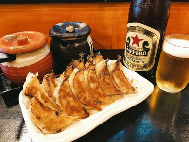 丹波橋で昼からビールと美味い餃子！