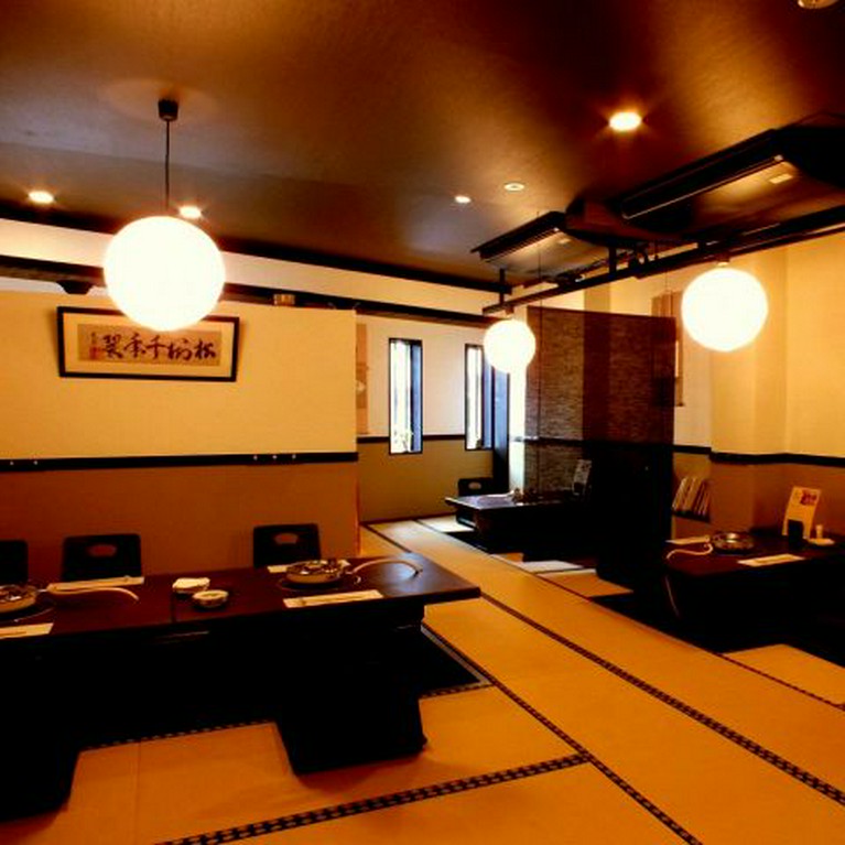 個室でゆっくりと